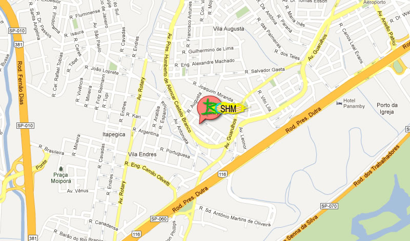 SHM - Mapa de Localização